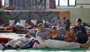 refugee christians shelter in mosque