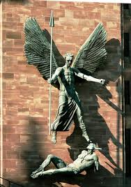 St Michael and the Devil: Coventry Cathedral