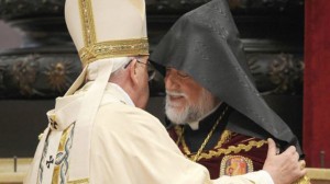 Pope Francis with Armenian church leader